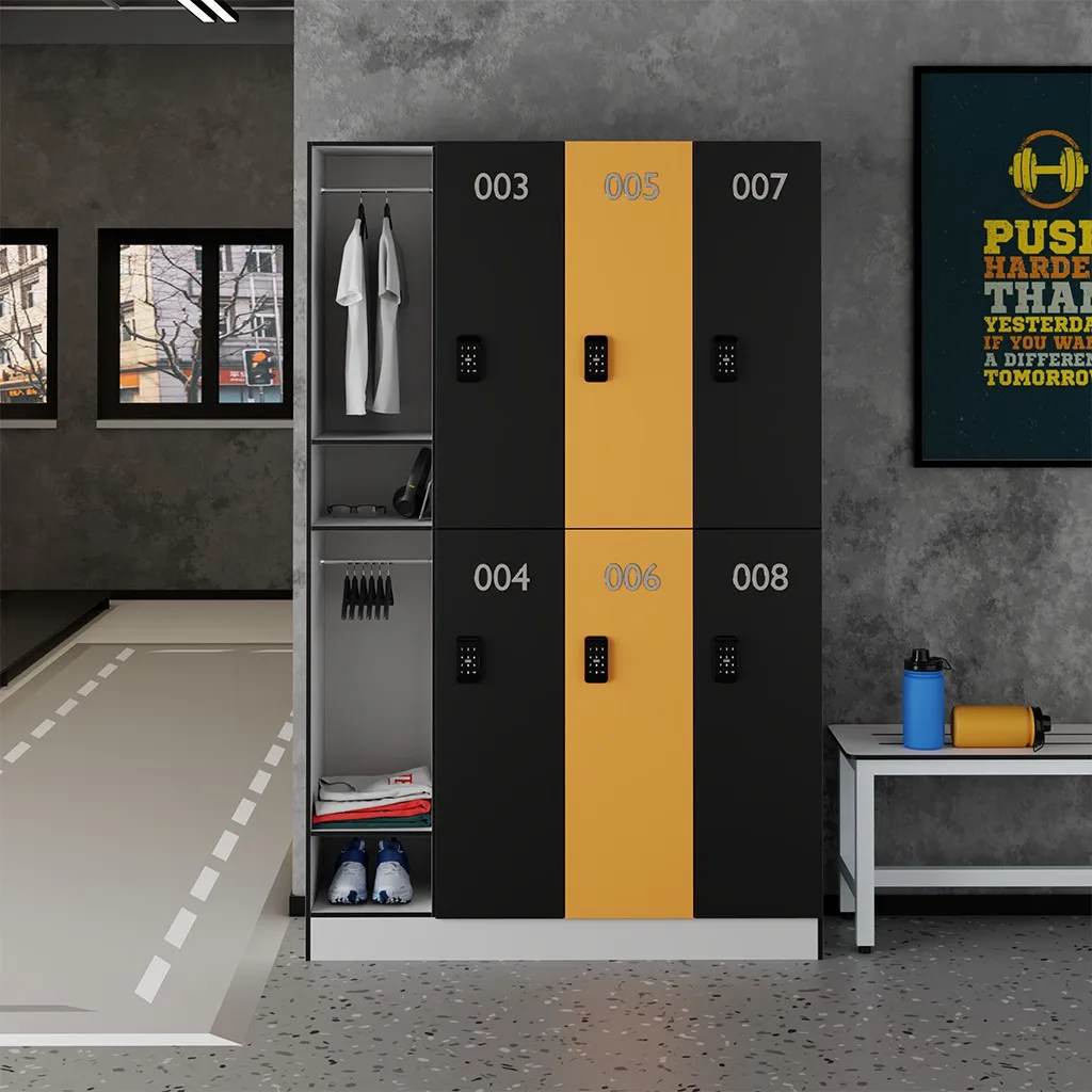 CARTMAY Wooden Designs Office Building Apartment Hostel HPL Clothes Storage Cabinets Custom Gym Lockers For School And Factory