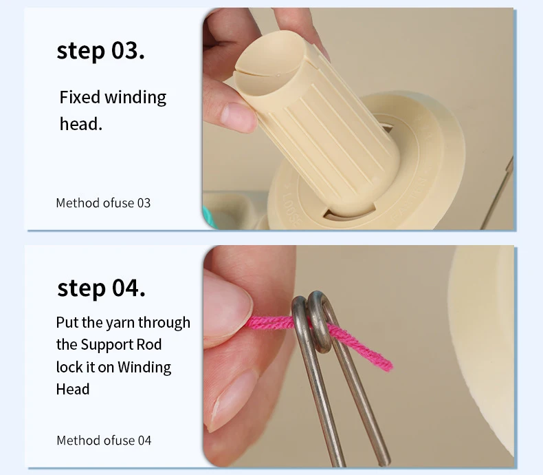 High Quality Garment Accessories Wool Yarn Winder Machine Small Size Hand Operated Plastic Wool Yarn Ball Floss Winder