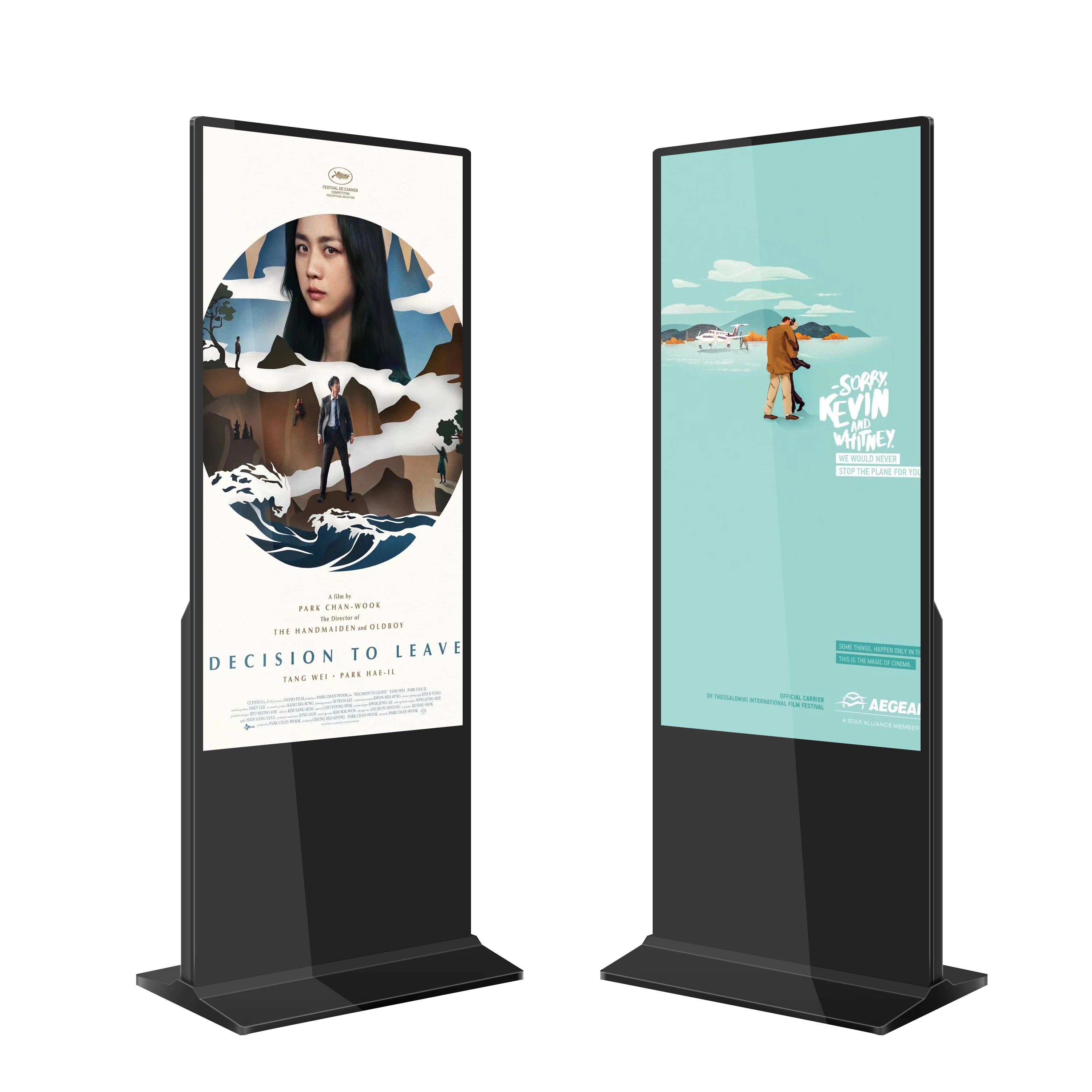 65 Inch  Free Floor Standing Android LCD Advertising Player Multi-Touch Vertical Kiosk Totem LCD Digital Signage Display