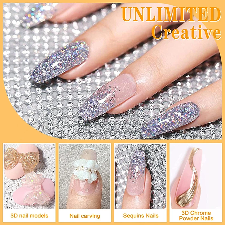 Quengel Multi Function Solid Gel Buildering Extension 3d Sculpture Builder Nail Gel Uv Gel