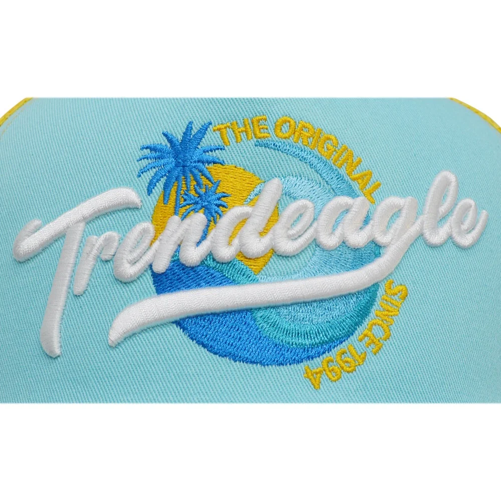 Custom 3d Embroidery logo Mesh hats Gorras sport Cap Customizable Sky Blue Richardson 112 Trucker Hat for man