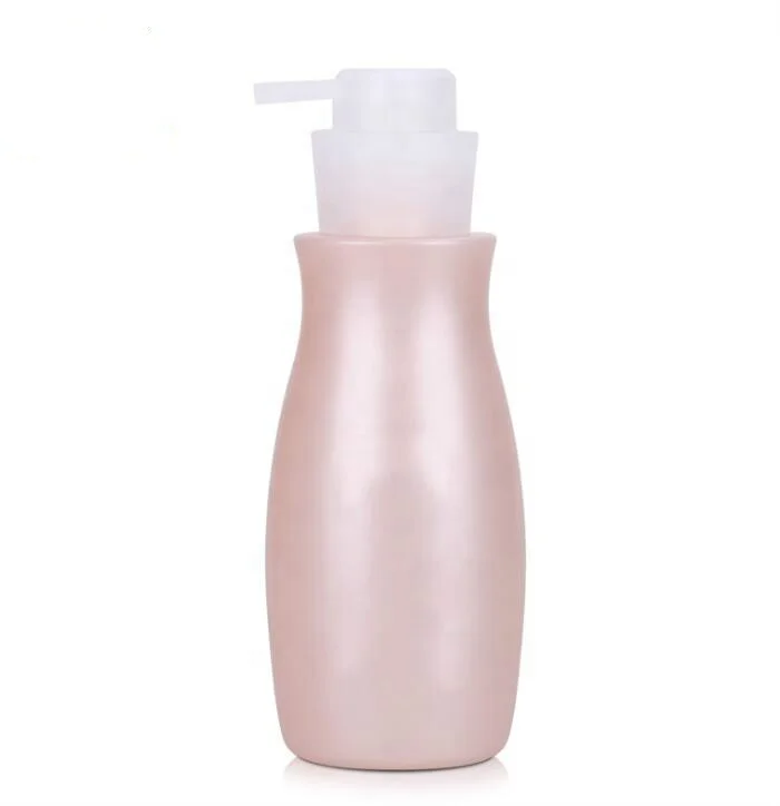HDPE Transparent 350ml hand soap body wash shampoo bottle dispenser bottle pressed detergent empty bottle