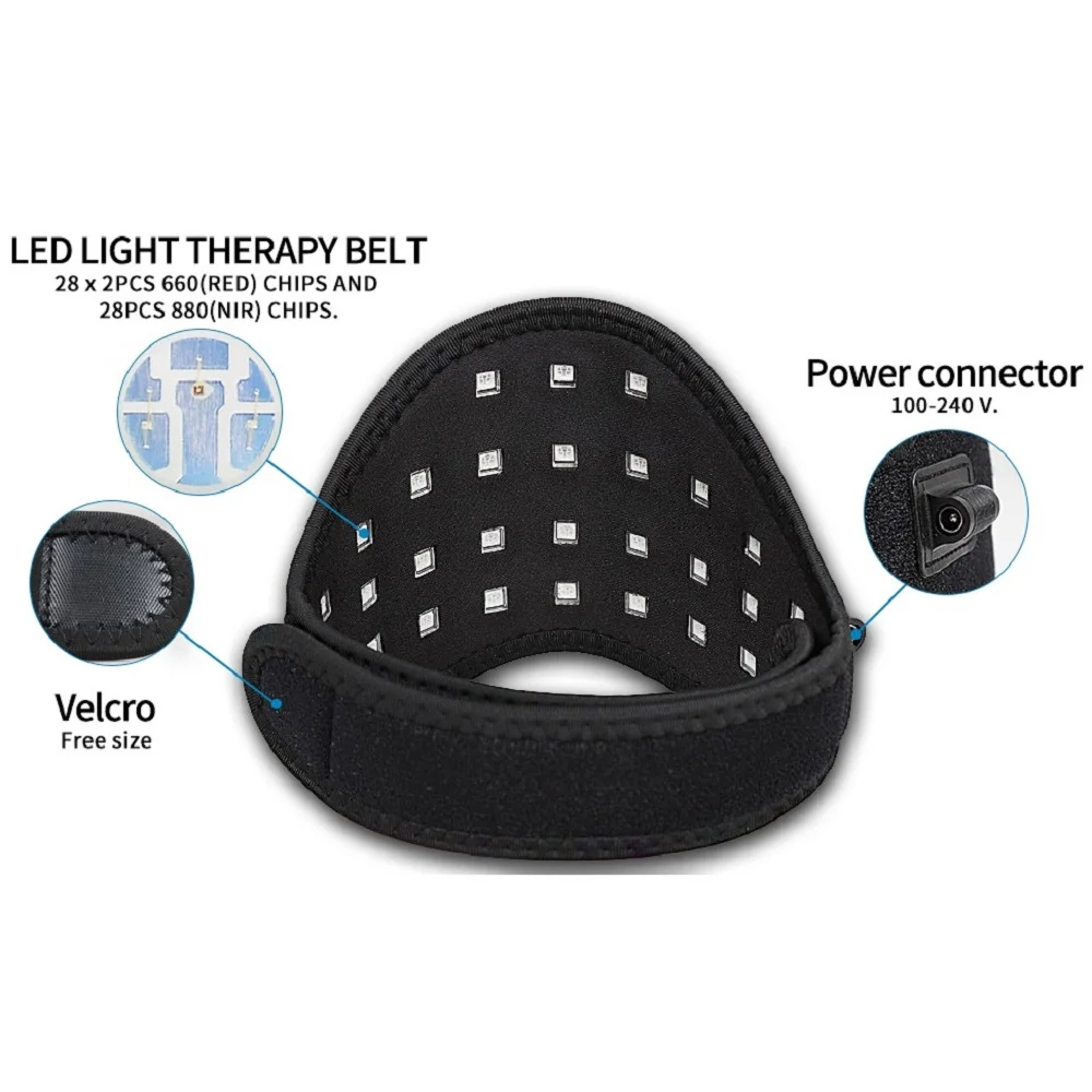 DGYAO LED Red Infrared Light therapy Led Pain Relief Pad Heating Patches Wraps for Neck Wrist