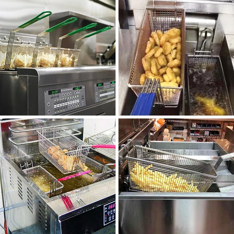 Коммерческая куриная фритюрница 2 * 20L 5 кВт Индукционная Freidora Electrica Friteuse электрические фритюрницы для