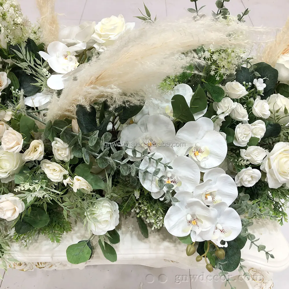 Customized Gifts Beautiful and Natural Silk Artificial Desktop Bouquet pink Wisteria Rose Flower Aisle Runners