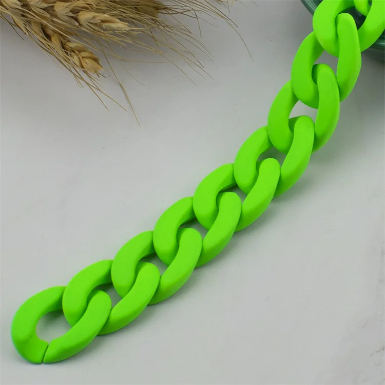 21*30mm Matte None  Acrylic fluorescent color  Assembled Parts Bead For Women Pendant Necklace Jewelry Accessories