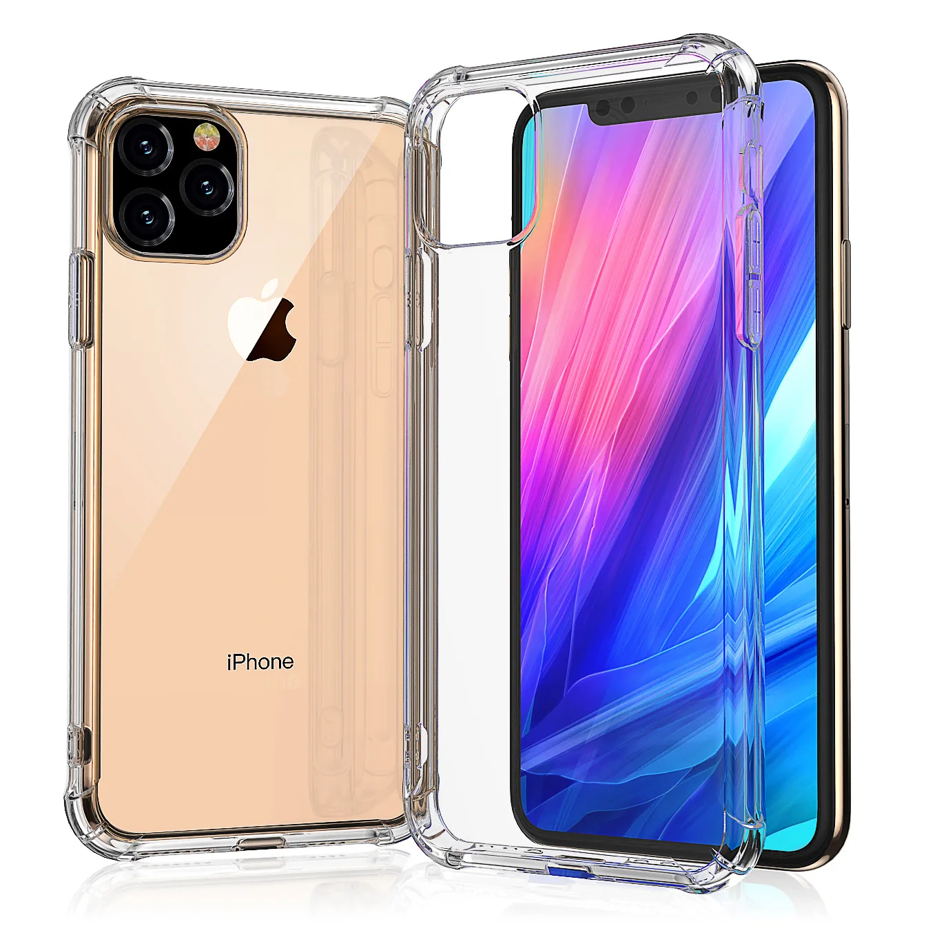  Чехол для мобильного телефона iPhone 12 Pro Max прозрачные аксессуары из ТПУ Oem Прозрачный