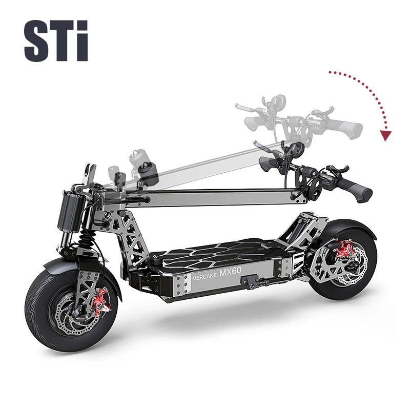 Mercane MX60 2000w electric fat scooter removable battery electric scooter 1000w 2000w dual motor electric scooter 2000w 60v