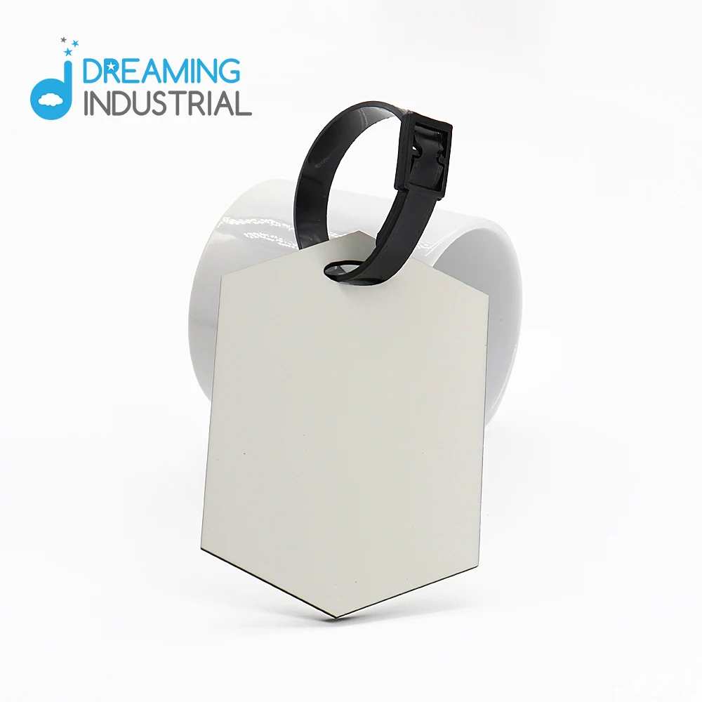 Sublimation MDF Luggage Tag custom Luggage Travel Tag