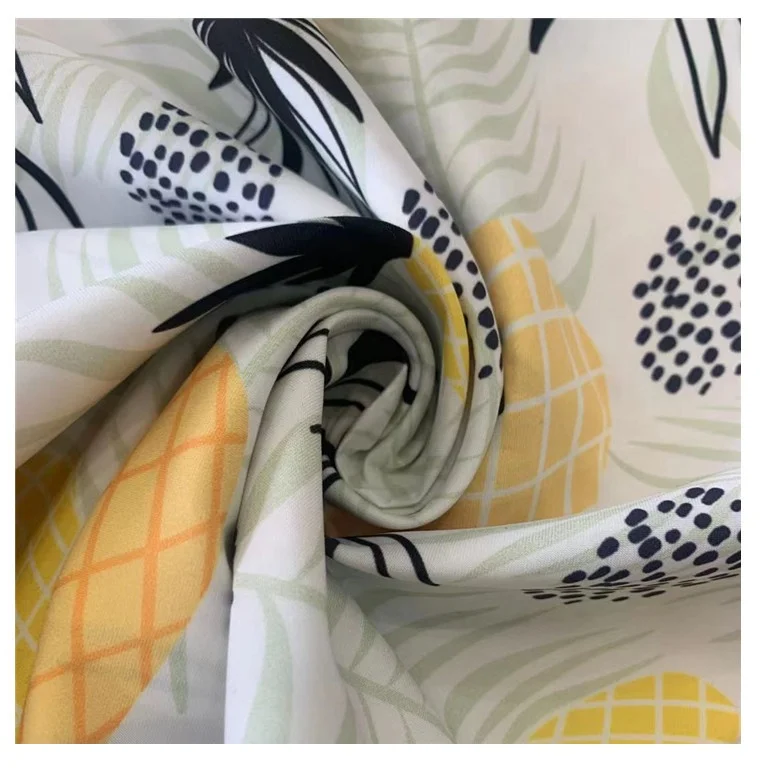 100% recycled polyester customized low moq stock microfiber fabric beach short fabric