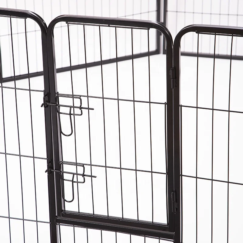Большой Высокопрочный металлический манеж для собак 8 панелей