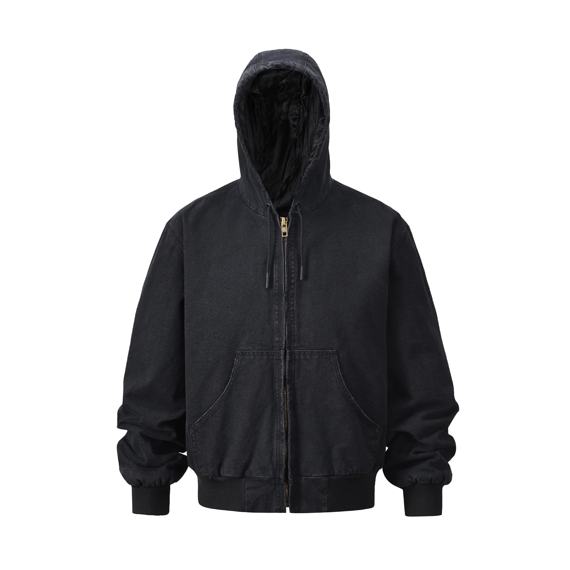 Heavyweight Quilted 100% Cotton Canvas Mens Pilot Jacket Winter Fleece Jackets Warm Thicken Outerwear Plus Size Jacket