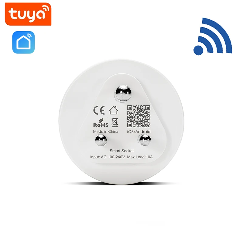 Smart Plug WiFi Outlet Works with Siri Alexa Google Home Smart Socket with Timer Function Remote Control