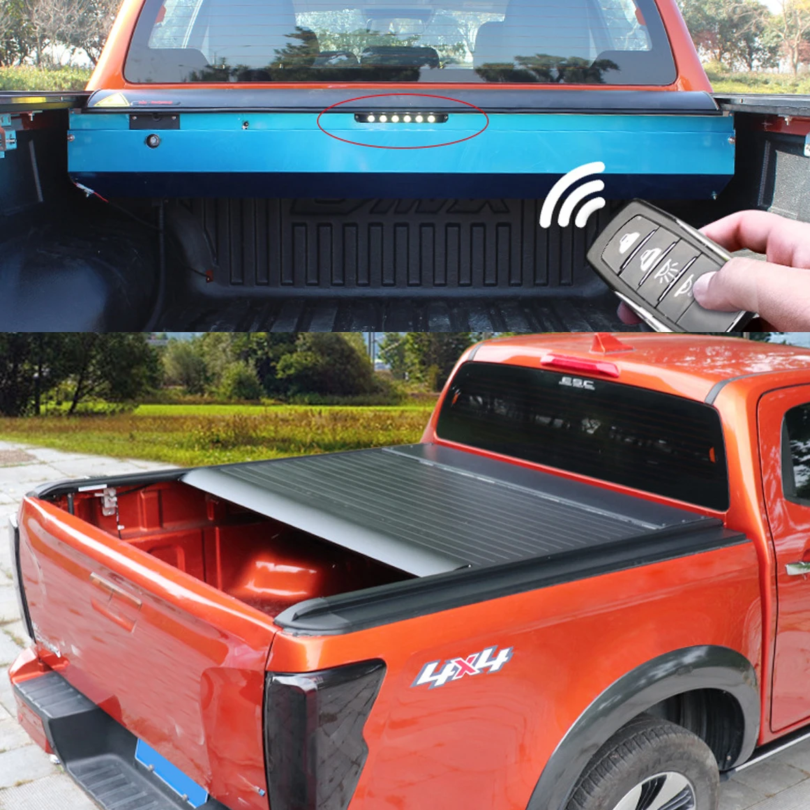 New Model Customized Locking Tailgate Pickup Truck Tonneau Cover For Added Security Isuzu Ruimai