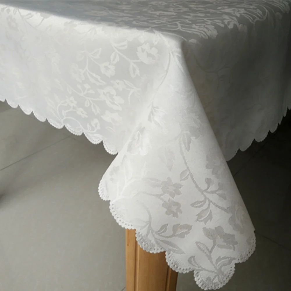 Wholesale Luxury Gold Party Jacquard Tablecloth