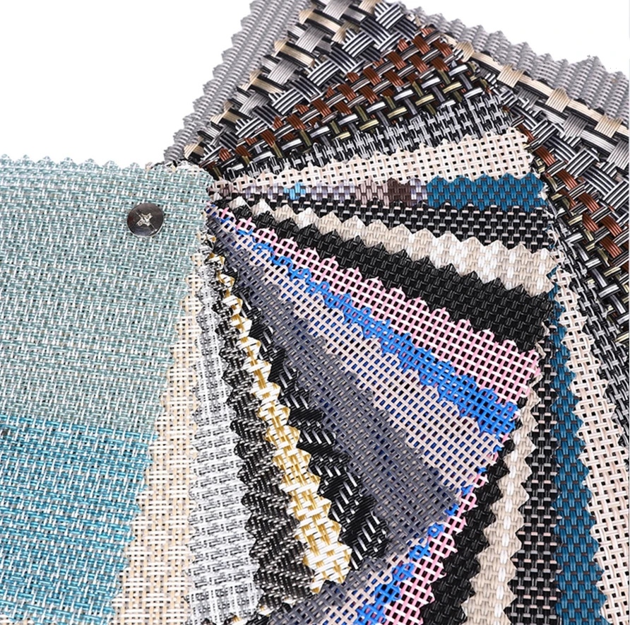 High Quality Vinyl Coated Woven Polyester Mesh Fabric Anti-Uv Textilens Mesh Fabric Pvc Coated Teslin