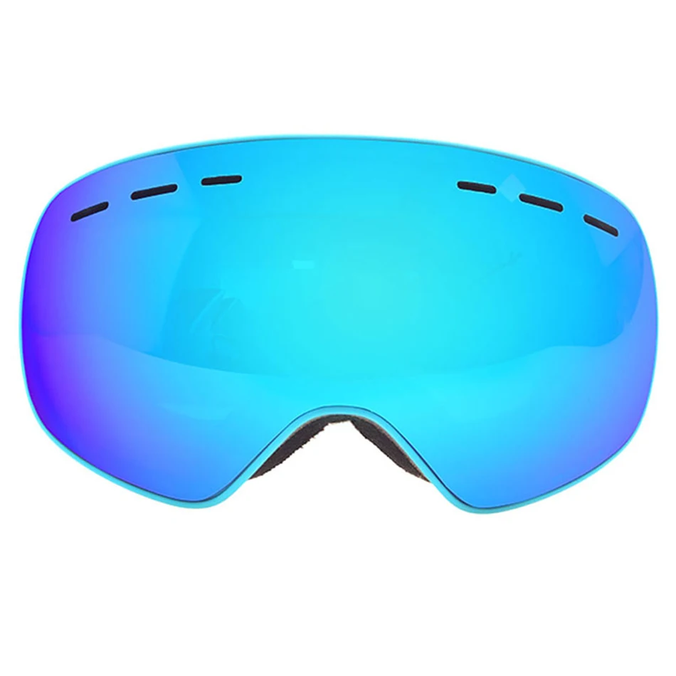 Material TPU Double Layer Anti-fog Suitable For Children ski Glasses 100% Uv Protection OTG Snow Glasses Wholesale