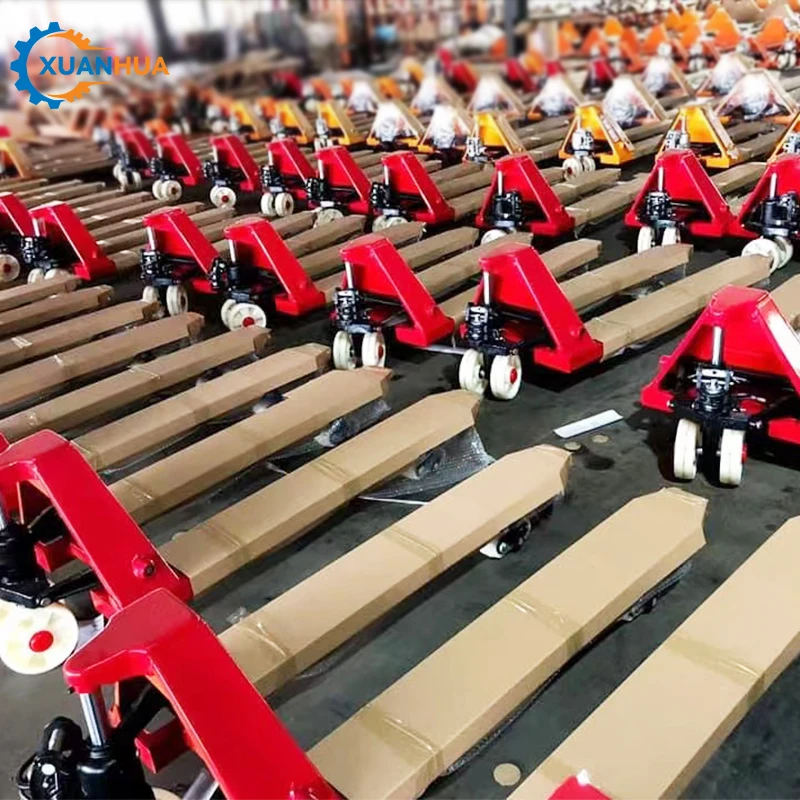 All Terrain Pallet Truck Hydraulic hand-pull trailer pallet truck