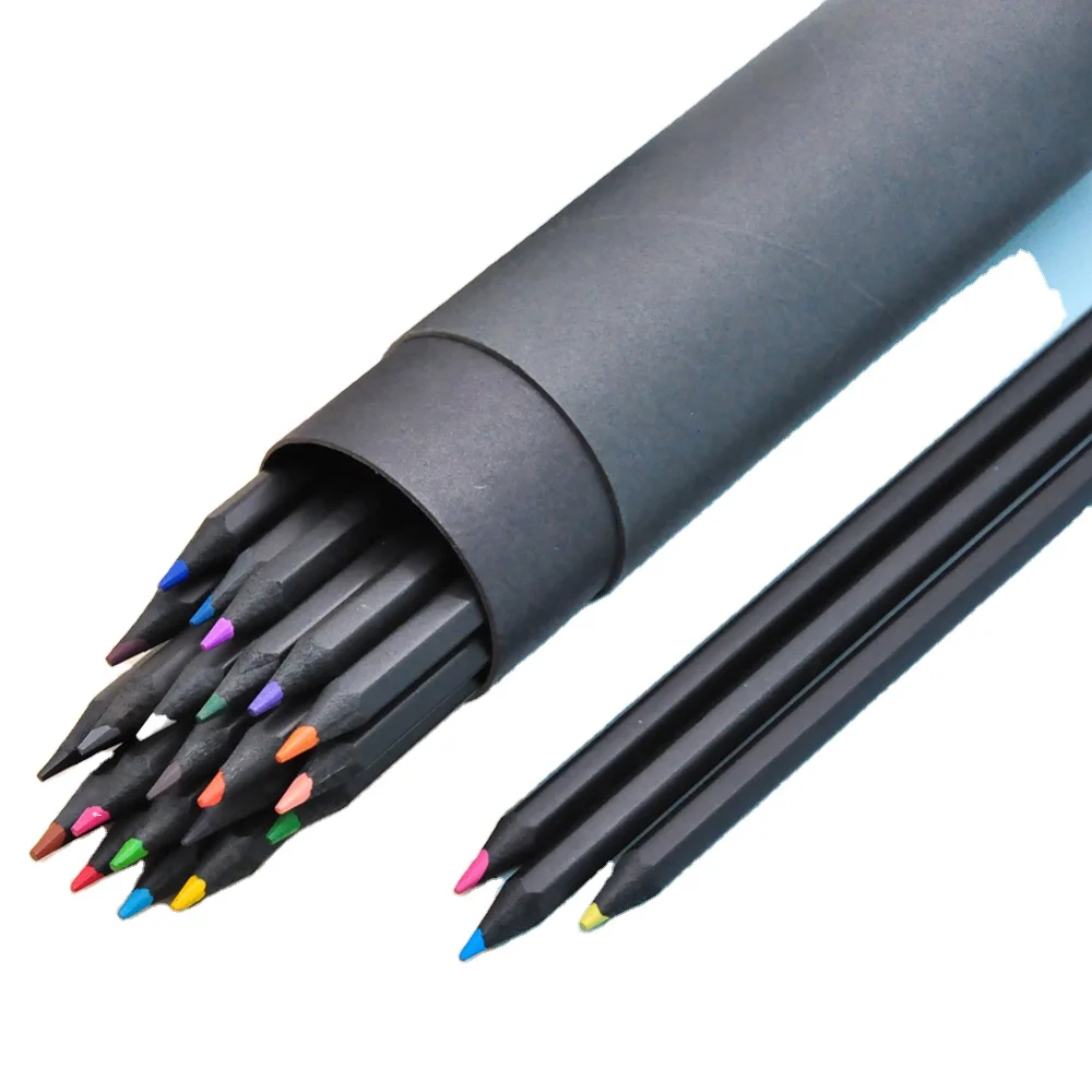 
Triangular Lead Custom Oil Based Fiber Castel Set Mini Colored Pencils 