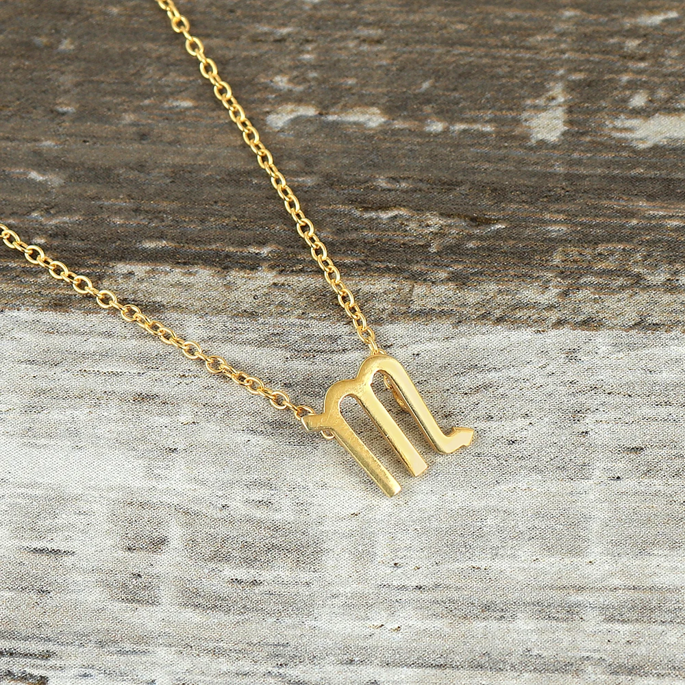 Most Demanding Customize Zodiac Sign 18k Gold Plated Fine Jewelry 925 Sterling Silver Customize Unisex Chain Pendent Necklace