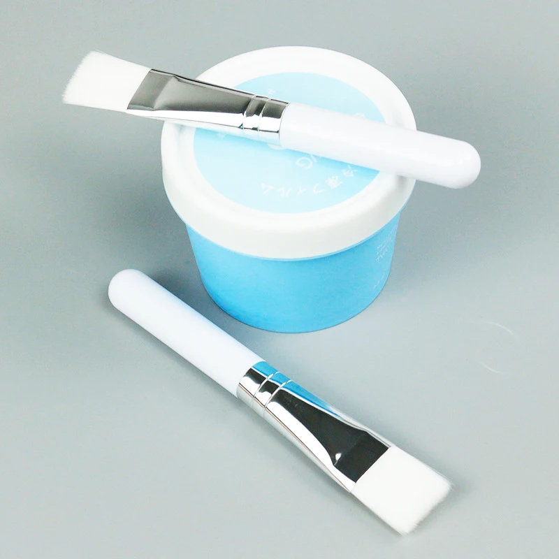 MINI Professional Beauty Nylon Hair Facial Mask applicator mini White Brush beauty spa Makeup Brush Soft Face clay Mask Brush
