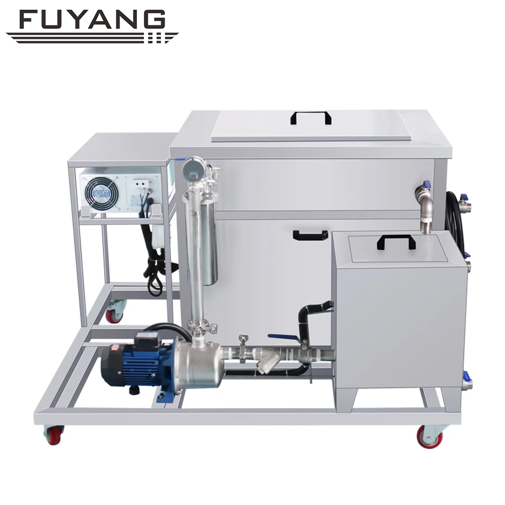 Ultrasonic Cleaner FUYANG  Industrial Ultrasonic Cleaner with filtering  560L for Printer Engine Carbon Cleaning Machine