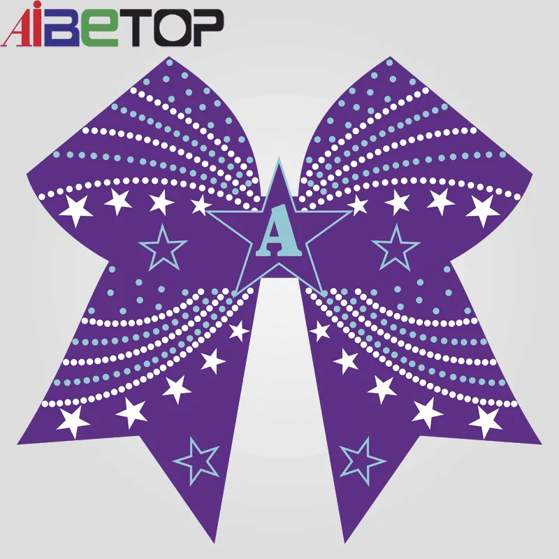 Customized Youth Team Cheerleader Performance Cheerleader Bows Costumes Design Rhinestones Cheer Bows For Girls