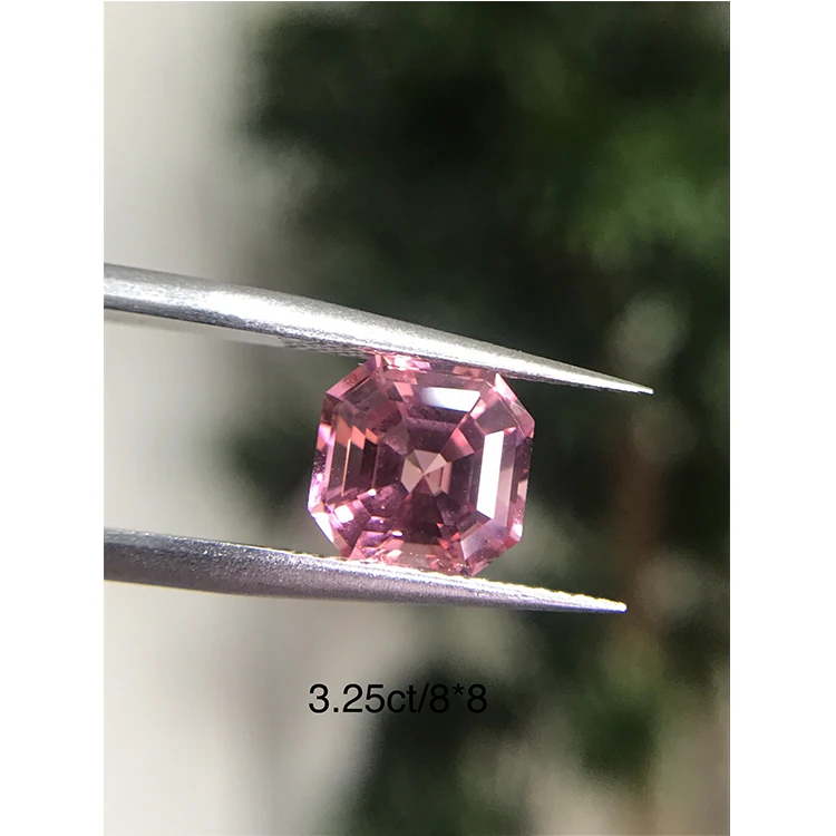 Wholesale Price Radiant Cut Lab Gemstones 7*9mm Radiant Pink Sapphire Lab Grown Pink Sapphire