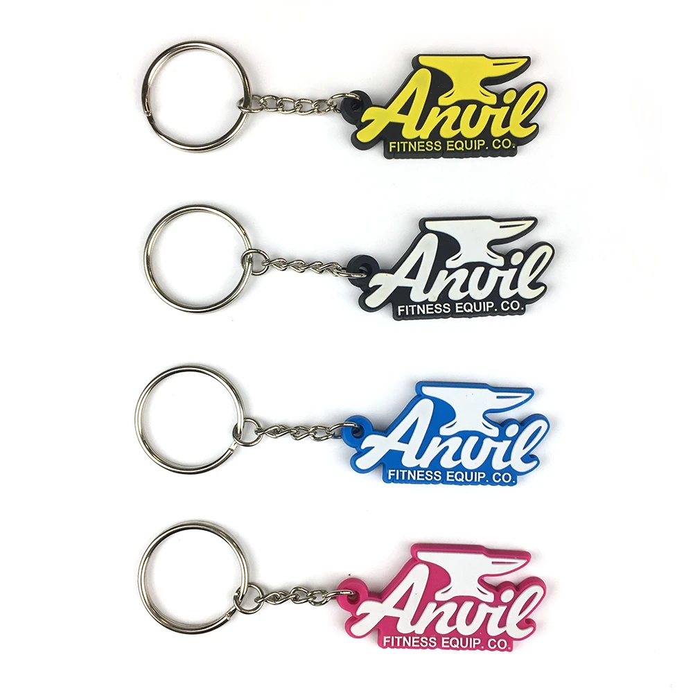 Customized promotional Cute Soft PVC Rubber Key Ring Key Chain Keychain, Rubber Keyring, Silicone Key Chain