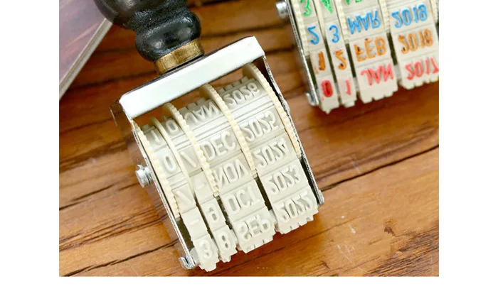 Personalized Logo Adjustable Roller Stamp Date Seal Roll Stamp