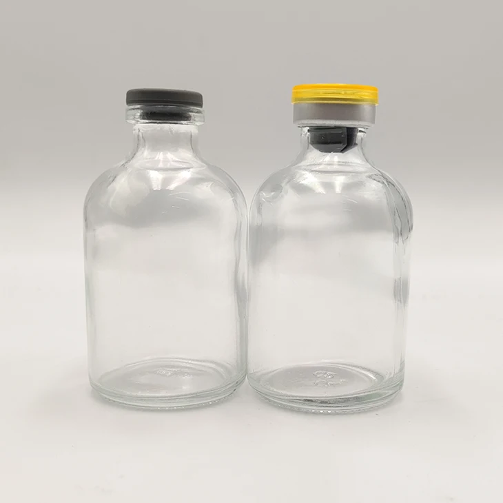 10ml 15ml 20ml 30ml 50ml 100ml Clear and Amber Moulded Glass Bottle Glass Vial For Medical