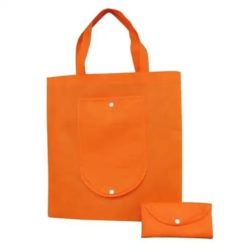 Reusable folding customized printed tote shopping bags with logos