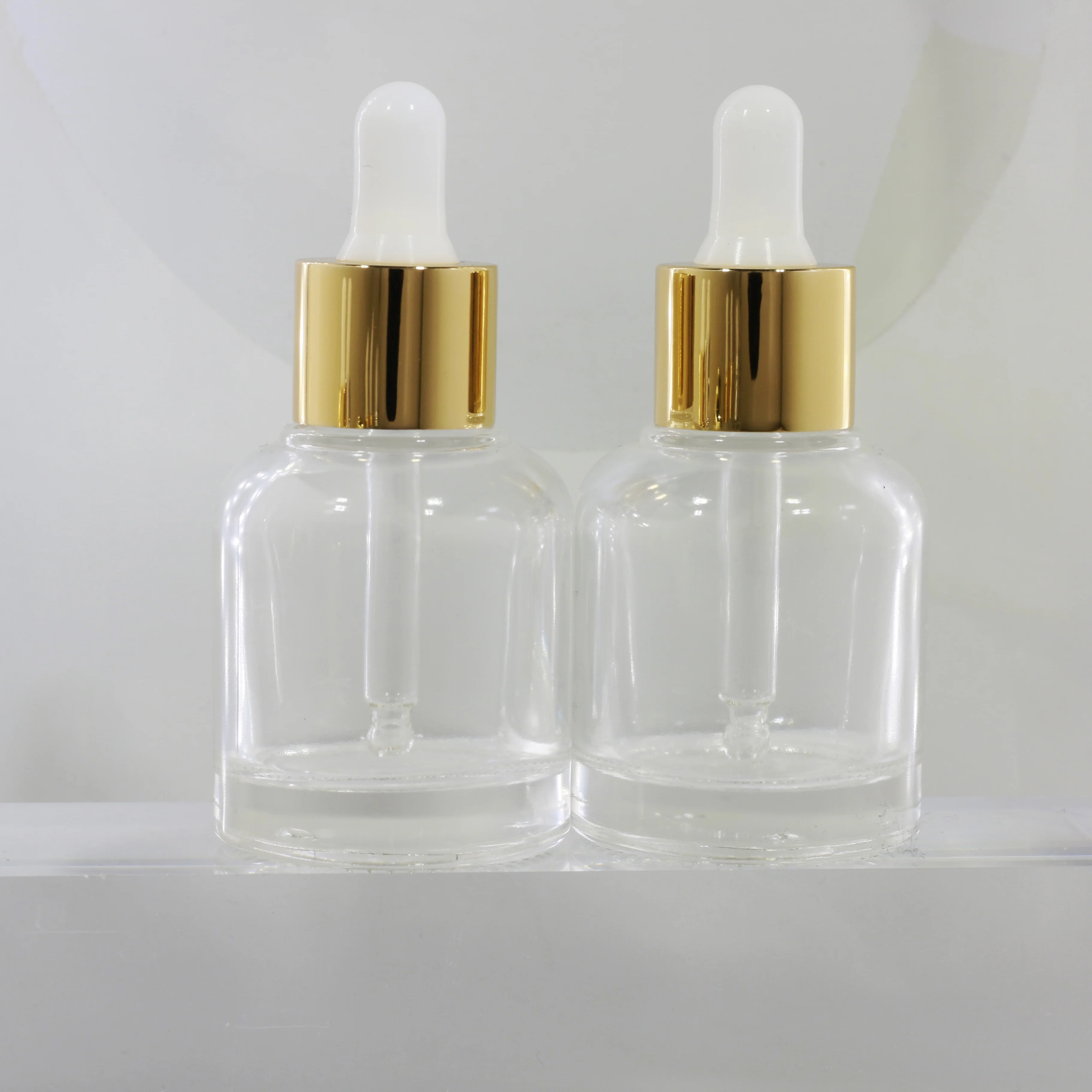 Оптовая продажа, китайский роскошный стеклянный флакон-капельница объемом 30 мл, пустая стеклянная бутылка для эфирного масла