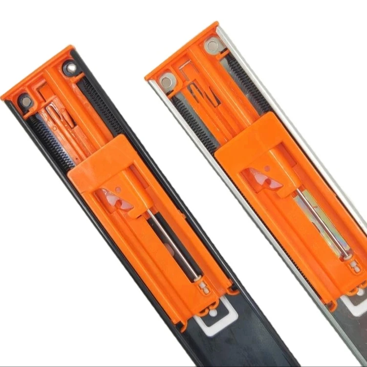 Metal Drawer Guide Runner Full Extension Telescopic Slider Rail Soft Closing Drawer Slide For Drawer