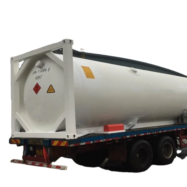 T75 LNG Cryogenic Oxygen N2 CO2 20M3 ISO Tank Container