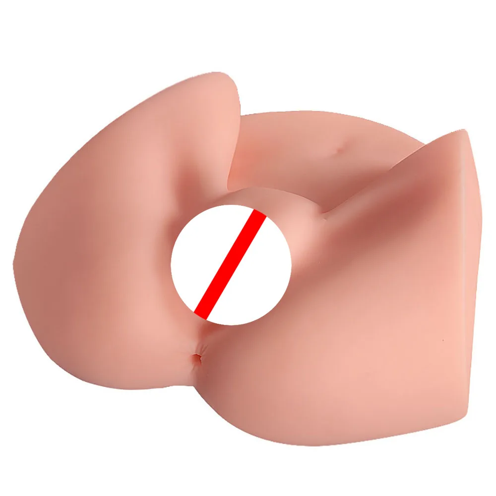 Popular soft silicone masturbation ass with vagina hole for male Sex Product