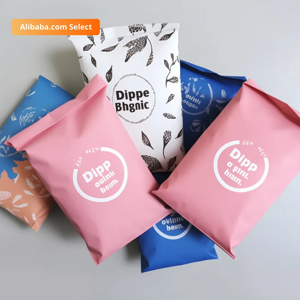 Brand New Custom Cute Poly Mailer Biodegradable Iridescent Mailing Black Shipping Bag Cheap Express Bags