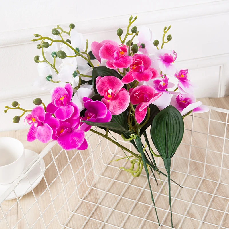 Real Touch butterfly Orchid Stem For Wedding Decor Home Decoration Flowers Quality Butterfly Orchid