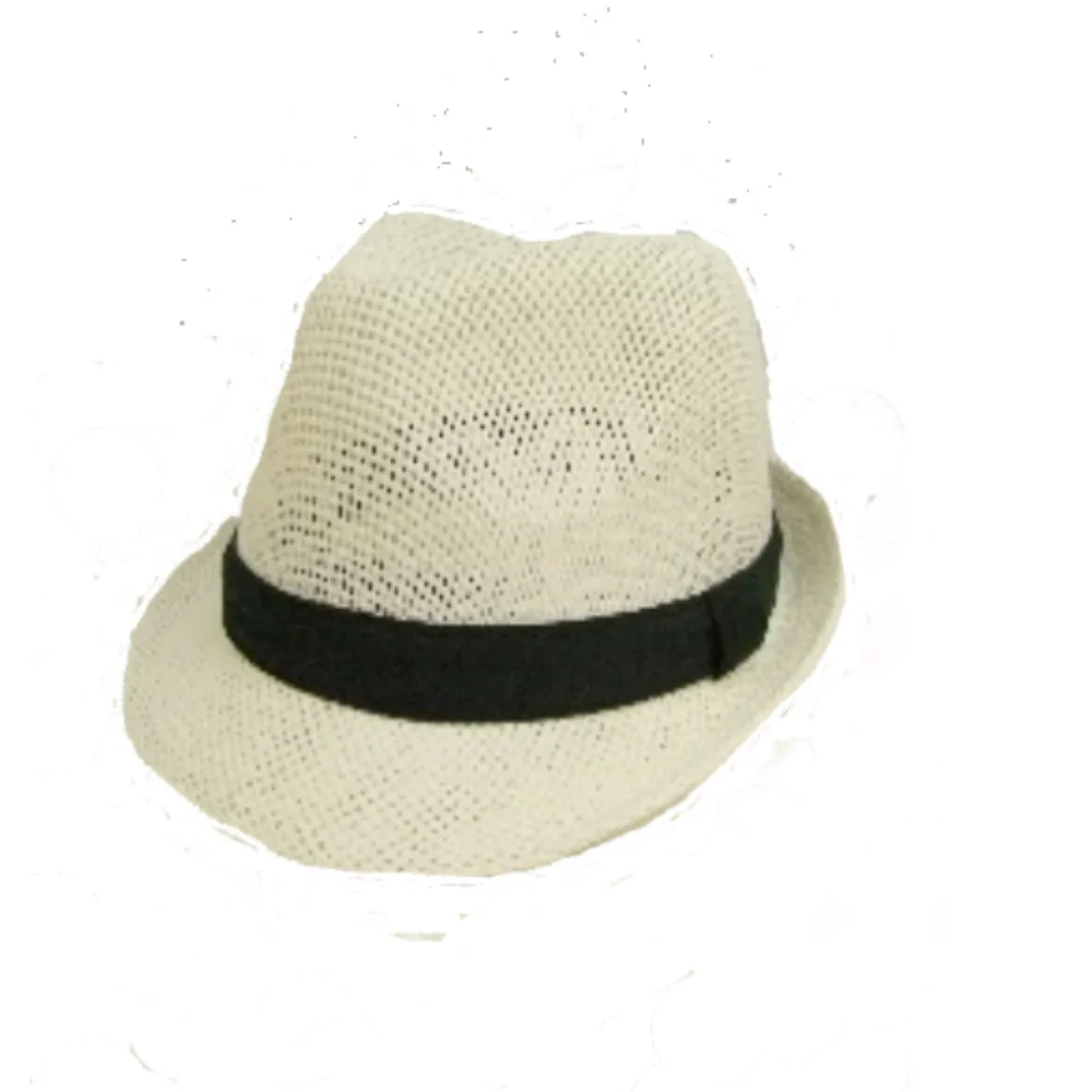 
Japanese popular various colors unisex beach straw fedora hat 