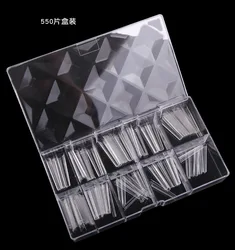 500 pcs Xxl Coffin Nail Tips No C Curve New Cheap Price Tapered Square Xxl Coffin Nail Tips No C Curve