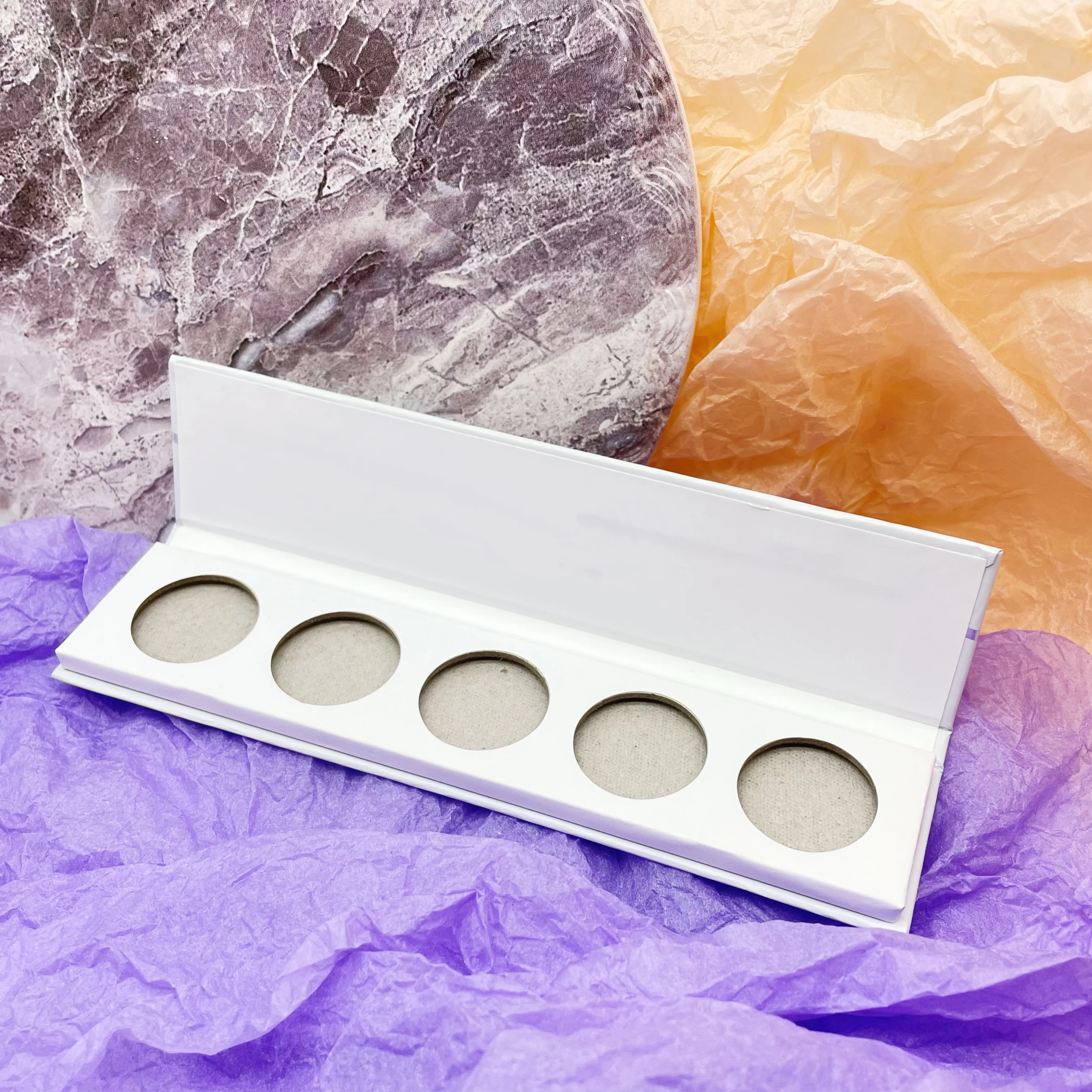 Экологичная картонная Палитра с принтом футляр для теней магнитный макияж палитра век пустой бумажный