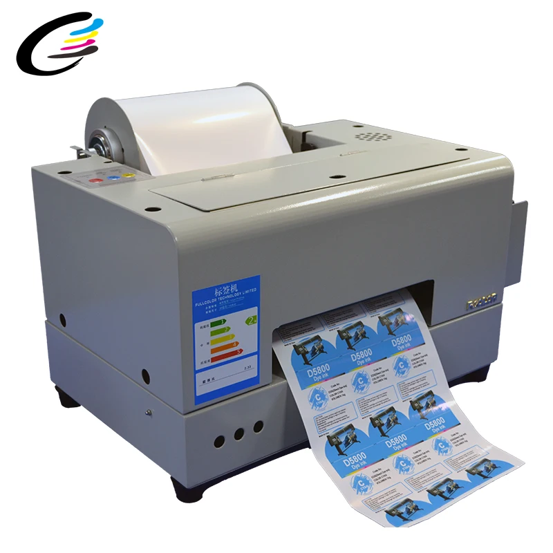 FCOLOR 6color Small Roll To Roll Digital Inkjet Sticker Label Printer Machine