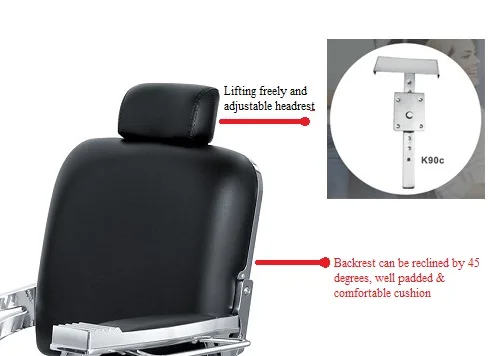 Salon Barber Shop Equipment Antique Cutting Hair Chairs Retro Shaving Chairs Antique Professional Men Recling Barber Chair
