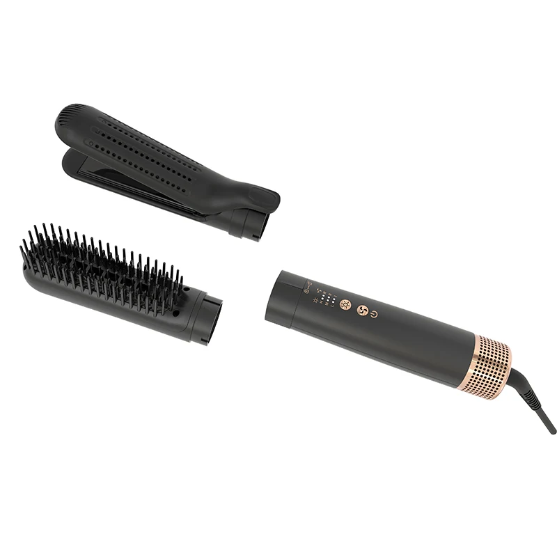Private Label LED Display Hot Air Comb Hair Brushes Negative Ion Hair Straightening Comb With Hot Brush Hair Styling Tool