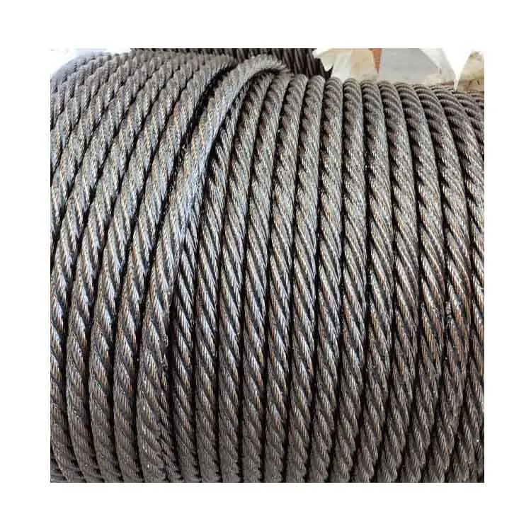 Elevators Ungalvanized Wire Rope High Tensile Strength 316 Stainless Steel Wire Rope