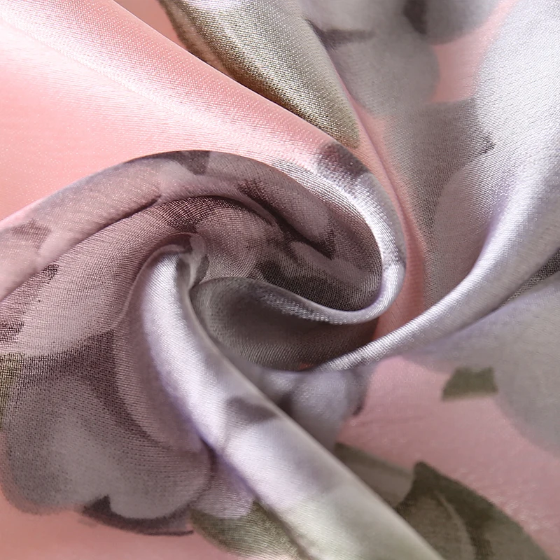 Wholesale big flower print pink scarf for women stylish sarongs dupatta