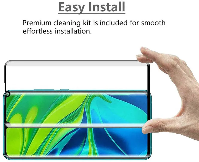 
High Clear Anti-Fingerprint Full Cover Ceramic Film 3D curved Tempered Glass For xiaomi note 10 screen protector mi note 10 pro 