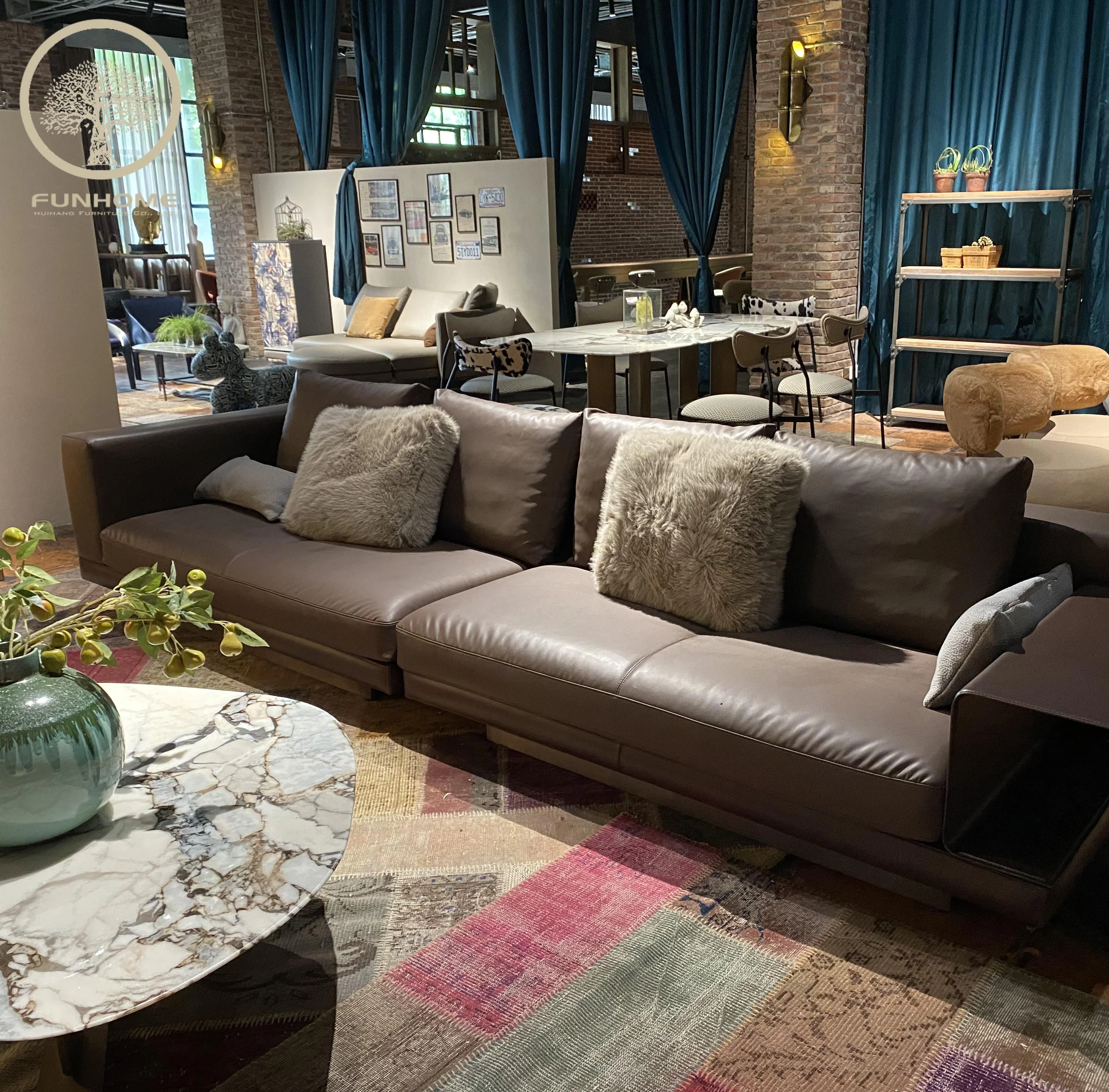 Wholesale Discount Vintage Real Leather Home Furniture For Home