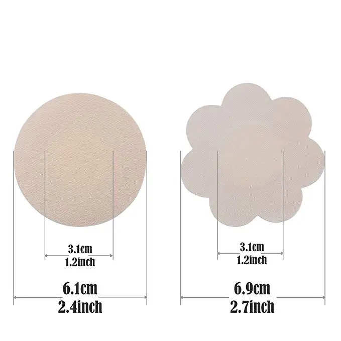 Adhesive fabric circle invisible disposable nipple cover