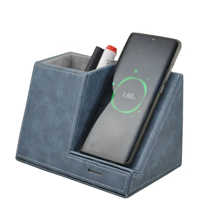 Wireless Charger with Desk Organizer, Wireless Charging Station for iPhone 13/13 Pro/12/11/Samsung Galaxy S22/S21/S20
